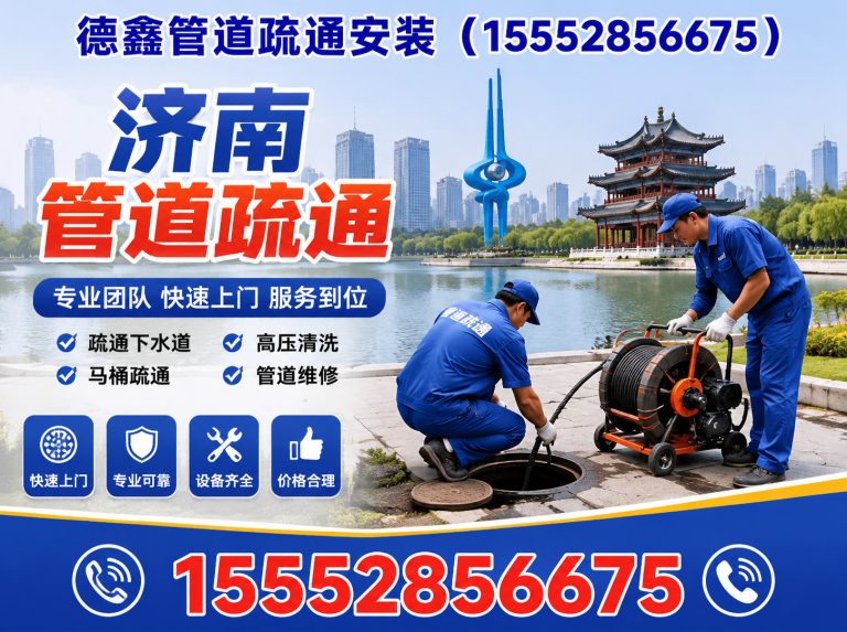 长清区德鑫管道疏通安装展示图